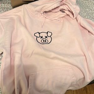 shane dawson light pink hoodie